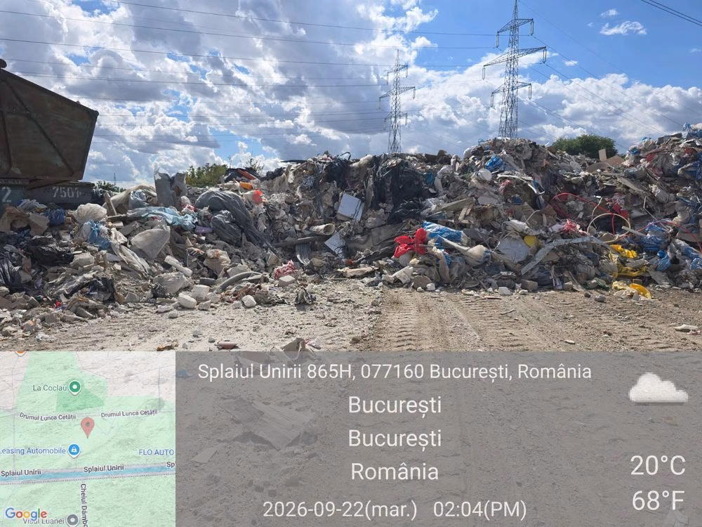 Deșeuri de construcții îngropate pe teren din Sectorul 3, amendate - Bucuresti