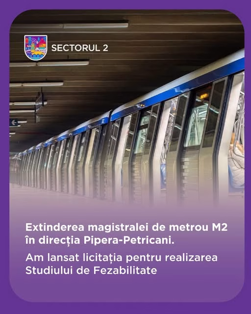 Primăria Sectorului 2 a lansat licitația pentru extinderea M2 - Utile
