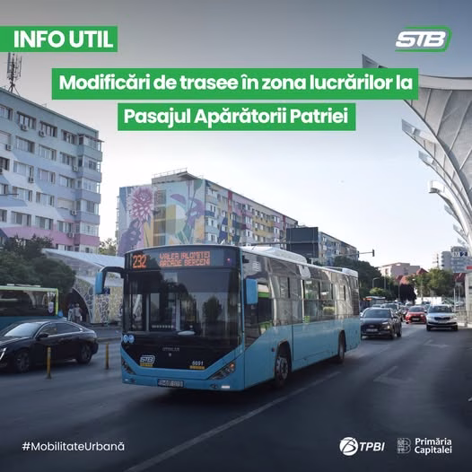 STB modifică trasee pe 5 linii în nopțile de 12-17 octombrie - Utile